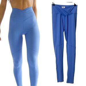 YLLW the Label Energy V Cut Leggings in Blue Size XL